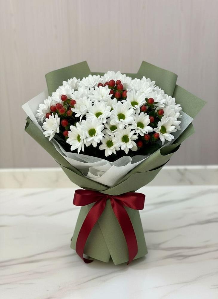 Букет цветов из: Хризантемы в Негомож