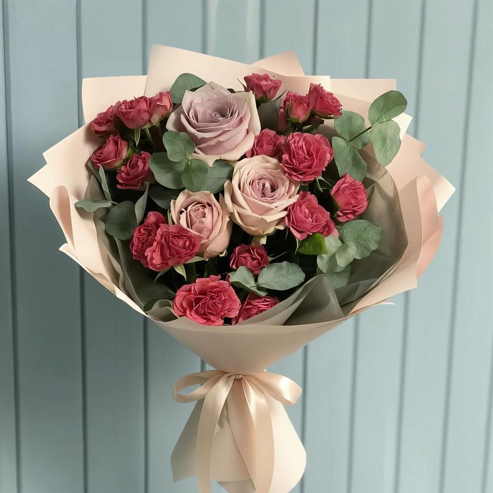 Букет цветов из: Гвоздики и Розы в Негомож