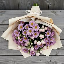 Букет цветов из:  Розы и Хризантемы в Негомож