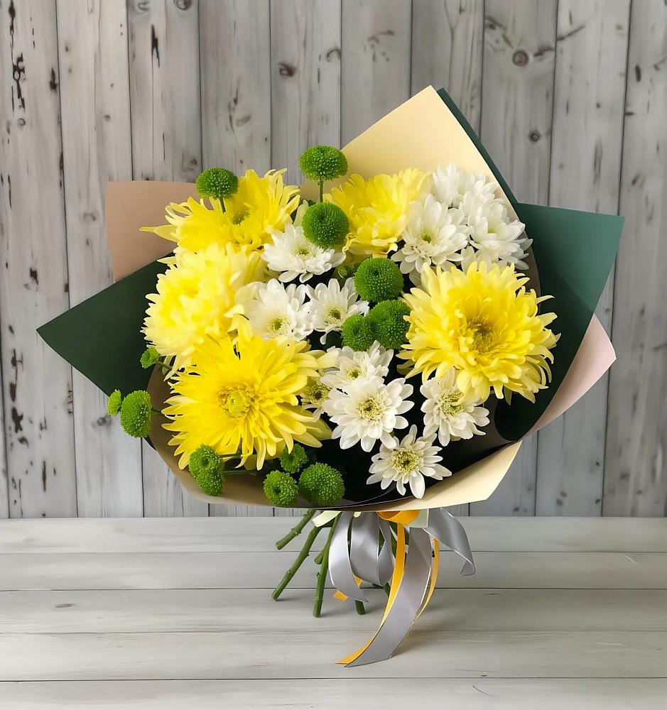 Букет цветов из: Хризантемы в Негомож