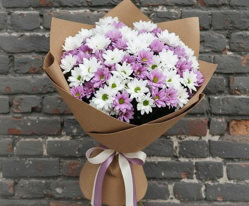 Букет цветов из: Хризантемы в Негомож
