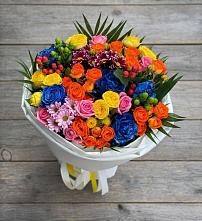 Букет цветов из:  Розы и Хризантемы в Негомож