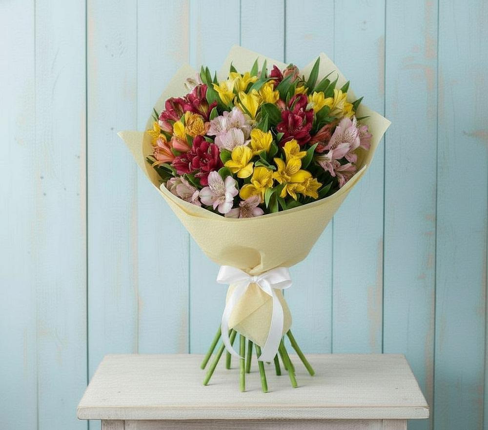 Букет цветов из: Альстромерии в Негомож