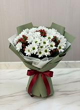 Букет цветов из:  Хризантемы #REPLACE_PRED# Негомож