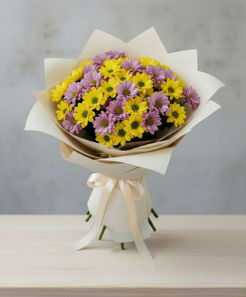 Букет цветов из: Хризантемы в Негомож